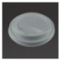 Couvercles compostables CPLA pour gobelets boissons chaudes Vegware 34 cl / 45,5 cl (lot de 1000)