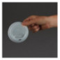 Couvercles compostables CPLA pour gobelets boissons chaudes Vegware 34 cl / 45,5 cl (lot de 1000)