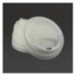 Couvercles compostables CPLA pour gobelets boissons chaudes Vegware 34 cl / 45,5 cl (lot de 1000)