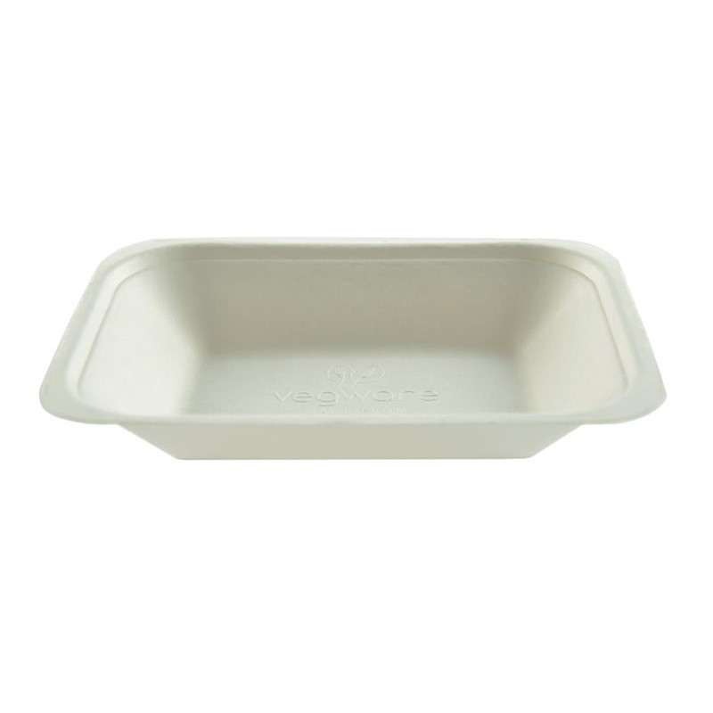 Barquettes à frites compostables en bagasse Vegware 175mm (Lot de 500)