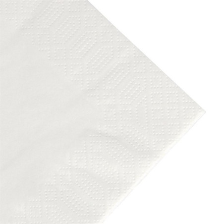 Serviettes déjeuner ouate blanches compostables Duni 400mm (lot de 1000)