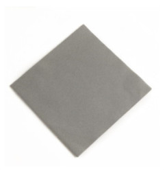 Serviettes déjeuner ouate gris granite compostables Duni 400mm (lot de 750)