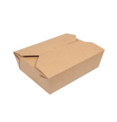 Cartons alimentaires compostables No5 Vegware 1,05L (lot de 150)