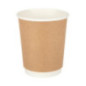 Gobelets double paroi Fiesta Recyclable kraft 225ml (lot de 25)