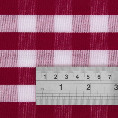 Serviettes à carreaux rouges en polyester Mitre Comfort Gingham 