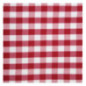 Serviettes à carreaux rouges en polyester Mitre Comfort Gingham 