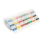 Etiquettes amovibles code couleur avec distributeur plastique Hygiplas 50mm