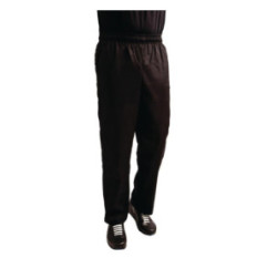 Pantalon de cuisine mixte traité au Teflon Easyfit noir XS