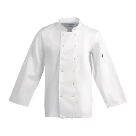 Veste de cuisine mixte Whites Vegas manches longues blanche L