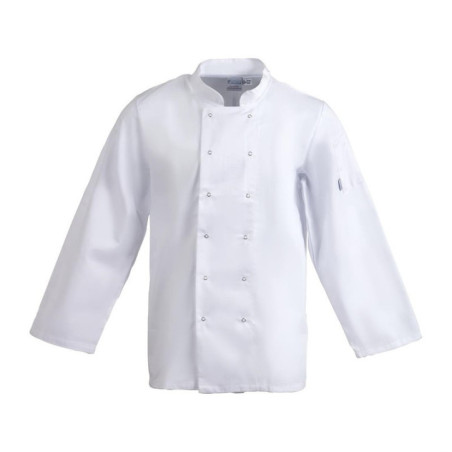 Veste de cuisine mixte Whites Vegas manches longues blanche L