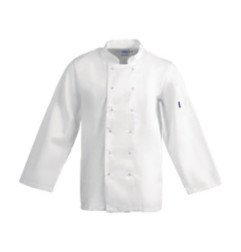 Veste de cuisine mixte Whites Vegas manches longues blanche M