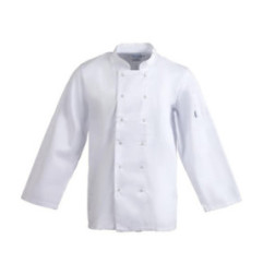 Veste de cuisine mixte Whites Vegas manches longues blanche M