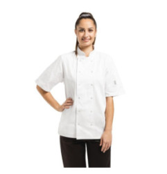 Veste de cuisine mixte Whites Vegas manches courtes blanche L