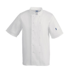 Veste de cuisine mixte Whites Vegas manches courtes blanche XL