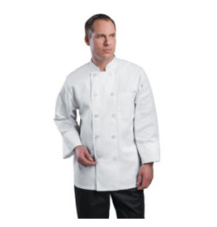 Veste de cuisine mixte Le Mans Chef Works blanche XL