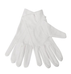 Gants de service pour femme blancs L/XL