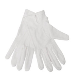 Gants de service pour femme blancs S/M