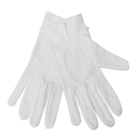 Gants de service pour femme blancs S/M