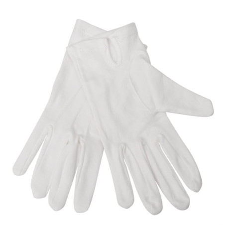 Gants de service pour homme blancs S/M