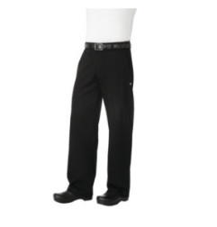 Pantalon de cuisine mixte Chef Works Professionnel chevrons noirs XL