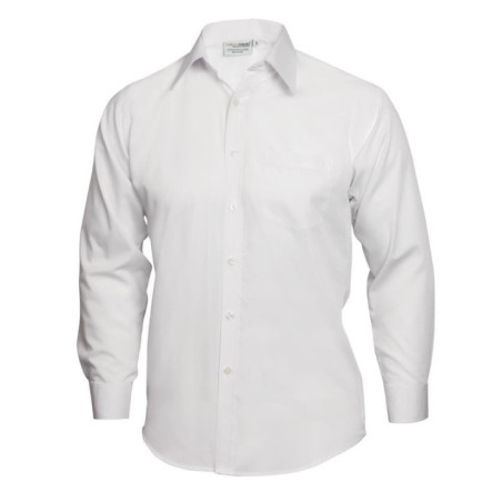 Chemise mixte Uniform Works manches longues blanche S