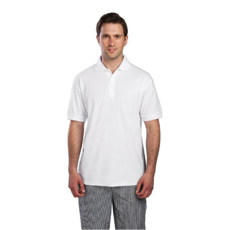 Polo mixte blanc L