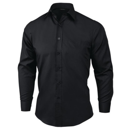 Chemise habillée mixte Uniform Works noire XL