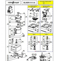 pièces détachées pour robot coupe blixer 6 VV A