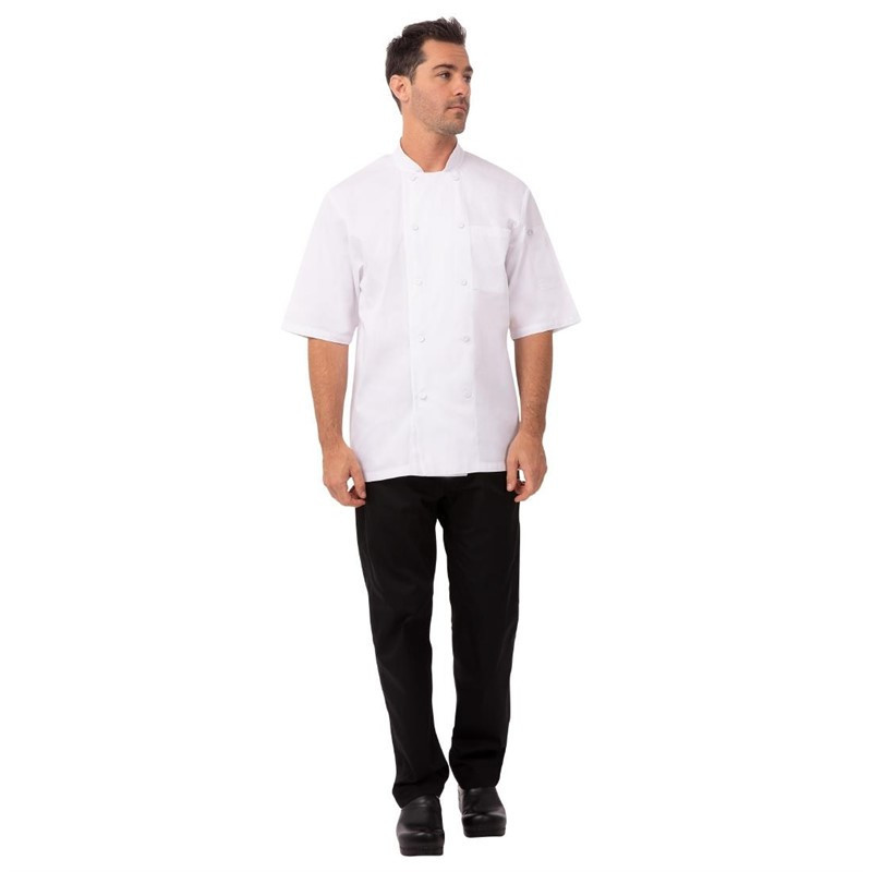 Veste de cuisine mixte blanche Chef Works Montreal Cool Vent L