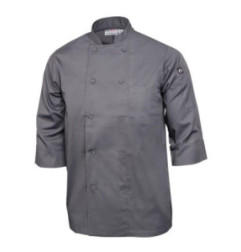 Veste de cuisine mixte Chef Works grise L