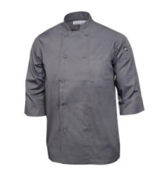 Veste de cuisine mixte Chef Works grise M