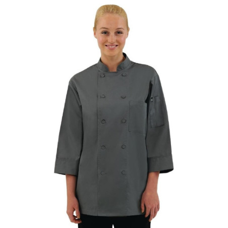 Veste de cuisine mixte Chef Works grise S