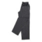 Pantalon de cuisine mixte Baggy Chef Works rayé noir et blanc S