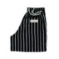 Pantalon de cuisine mixte Baggy Chef Works rayé noir et blanc XL