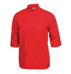 Veste de cuisine mixte Chef Works rouge L