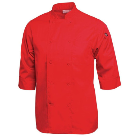 Veste de cuisine mixte Chef Works rouge L