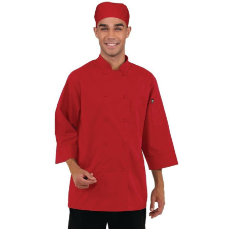 Veste de cuisine mixte Chef Works rouge S