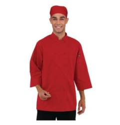 Veste de cuisine mixte Chef Works rouge XL