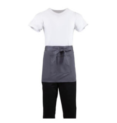 Tablier serveur court Whites gris anthracite