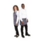 Tablier serveur court Whites gris anthracite