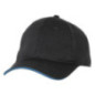 Casquette baseball Cool Vent Chef Works noire et bleue