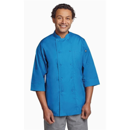 Veste de cuisine mixte Chef Works bleue L