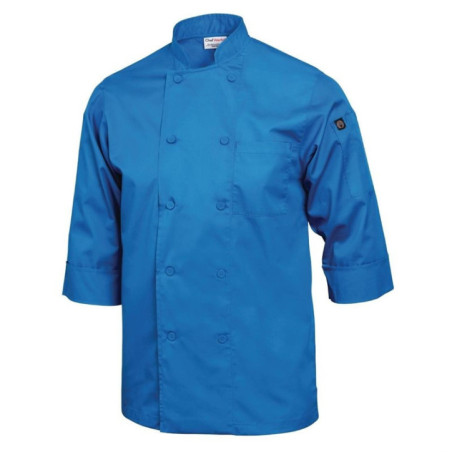 Veste de cuisine mixte Chef Works bleue L