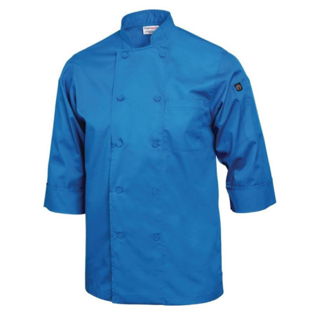 Veste de cuisine mixte Chef Works bleue S