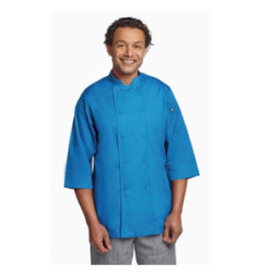 Veste de cuisine mixte Chef Works bleue XL
