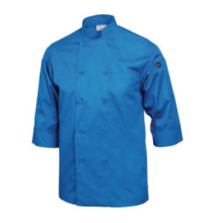 Veste de cuisine mixte Chef Works bleue XXL