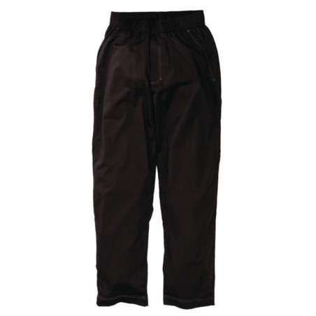 Pantalon de cuisine mixte Baggy Chef Works noir L