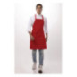 Tablier bavette Chef Works rouge