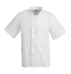 Veste de cuisine Whites Boston manches courtes blanche L