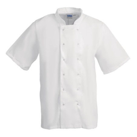 Veste de cuisine Whites Boston manches courtes blanche L